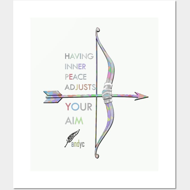 BOW AND ARROW MIX W Wall Art by ACUANDYC